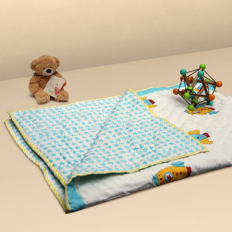 Sky Rocket Quilted Thick Blanket