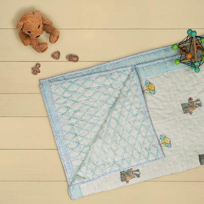  Bears & Ballons Quilted Thick Blanket