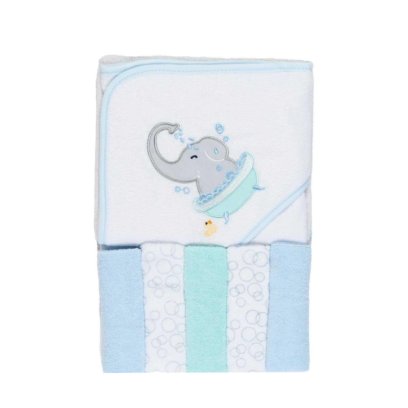 Tidy Trunks Hooded towel and wash cloth (Set of 6)