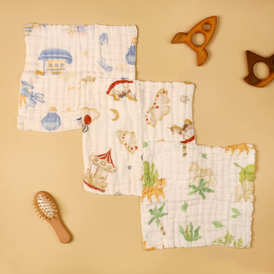 Wild Explorers Wash Cloth (Pack of 3)