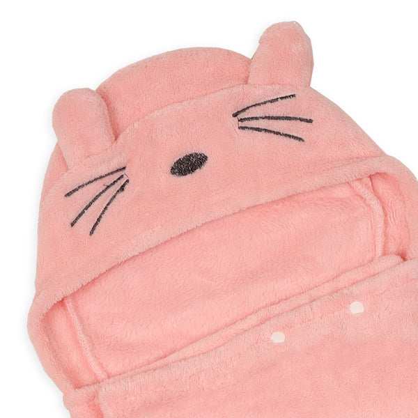 Cutie Kitty Hooded Blanket