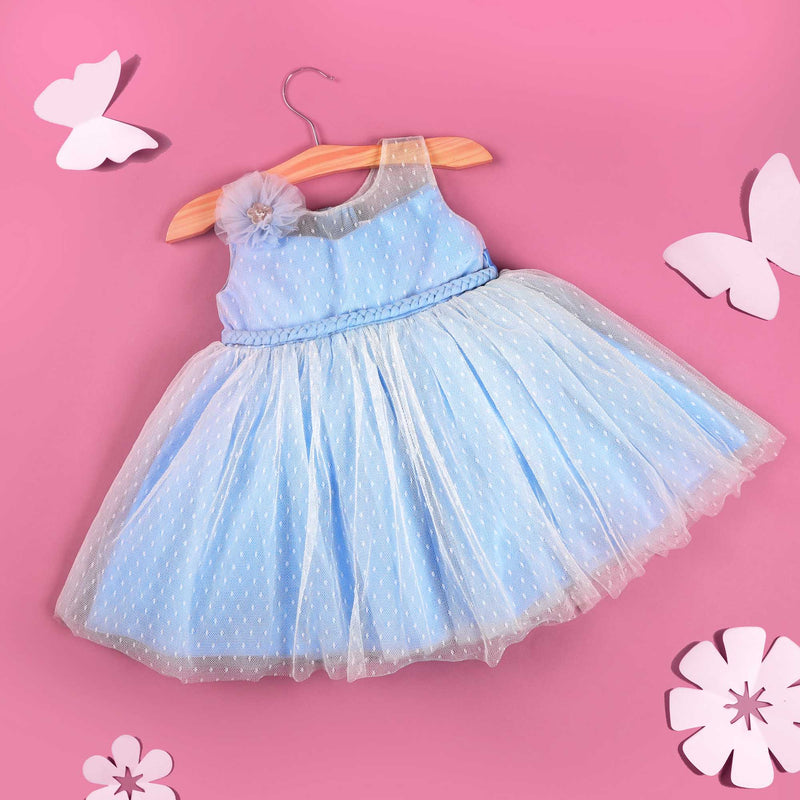 Blue Blossom Girls Party Dress