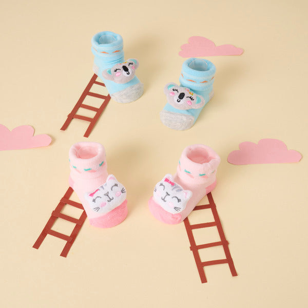 Cute Smiles 3d Socks - Pack of 2