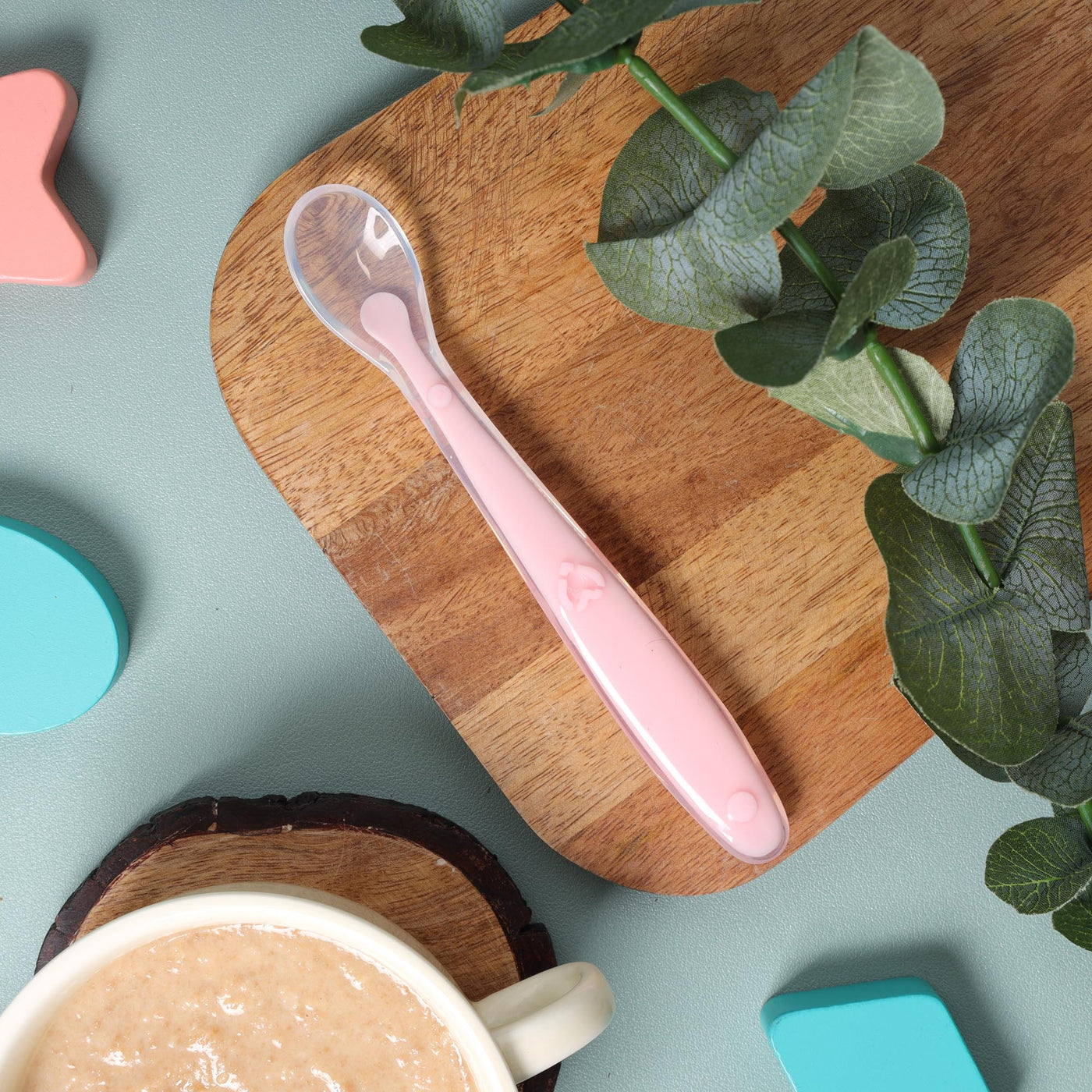 Baby Pink Long Silicone Spoon