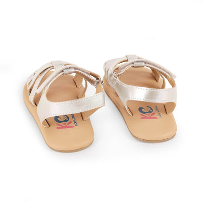 Shinny Hearts Silver Sandals