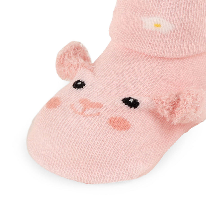 Little Piggies Pink and Purple Socks 