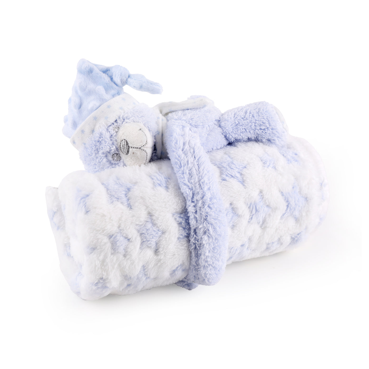 Blue Bear Toy Blanket