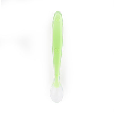 Baby Green Long Silicone Spoon