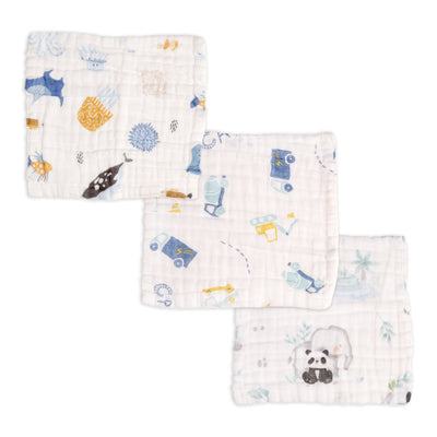 Little Captain Wash Cloth (Pack of 3)