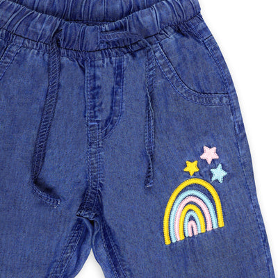 Stars & Rainbow Baby Denim