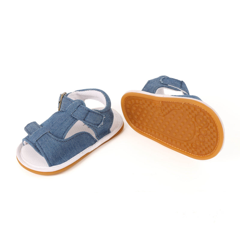 Double Denim Baby Shoes