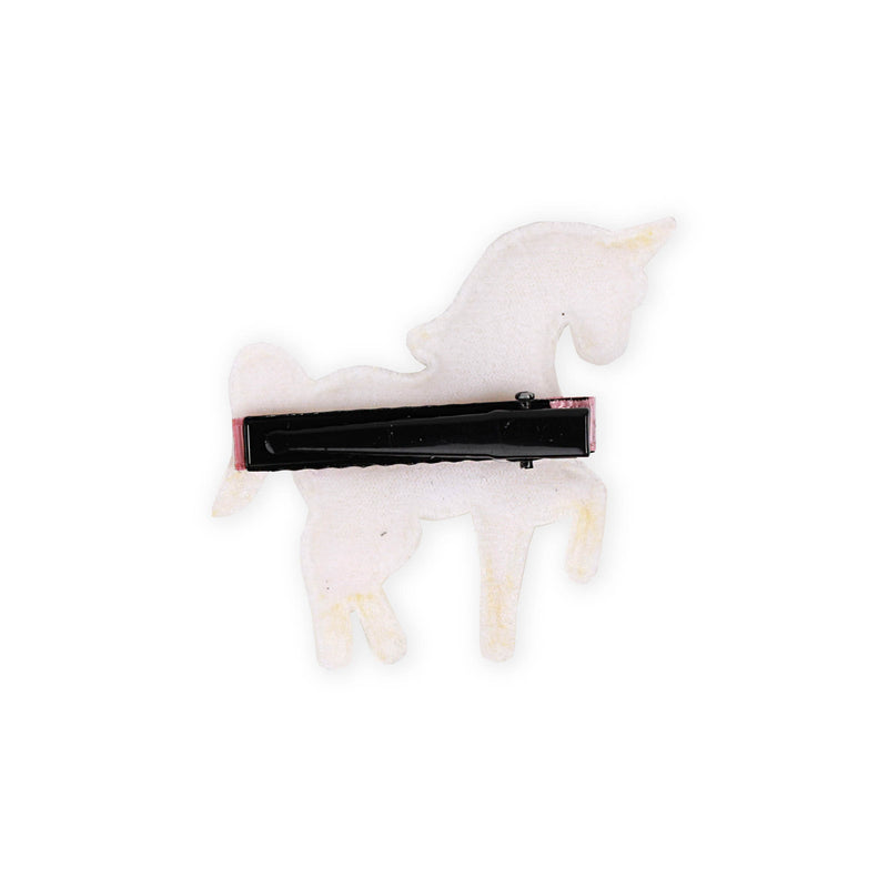 Floral Unicorn Pink Hairclips- 4 Pack