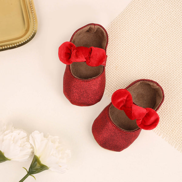 Cherry Red Baby Party Shoes