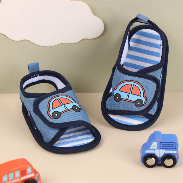 Racing Car Baby Shoes - Blue