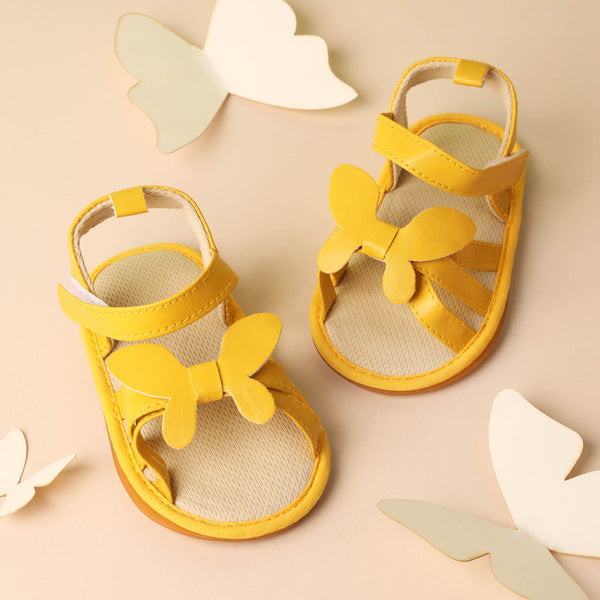Fly Butterfly Yellow Sandals