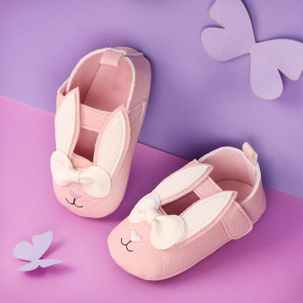 Cute Bunny Baby Shoes - Pink