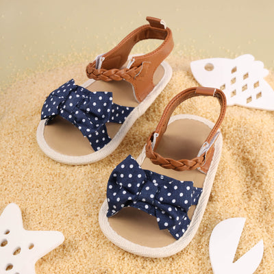 Pretty Polka Blue Sandals