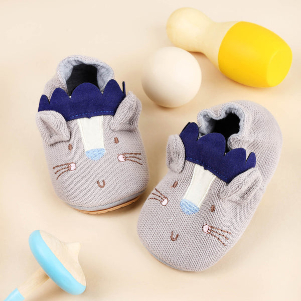 Mighty Mouse Baby Shoes - Grey