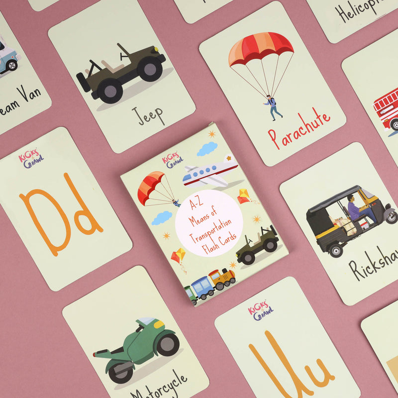 A-Z Means of Transport Flashcards