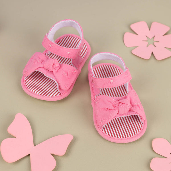 Woven Pink Sandals - Kicks and crawl