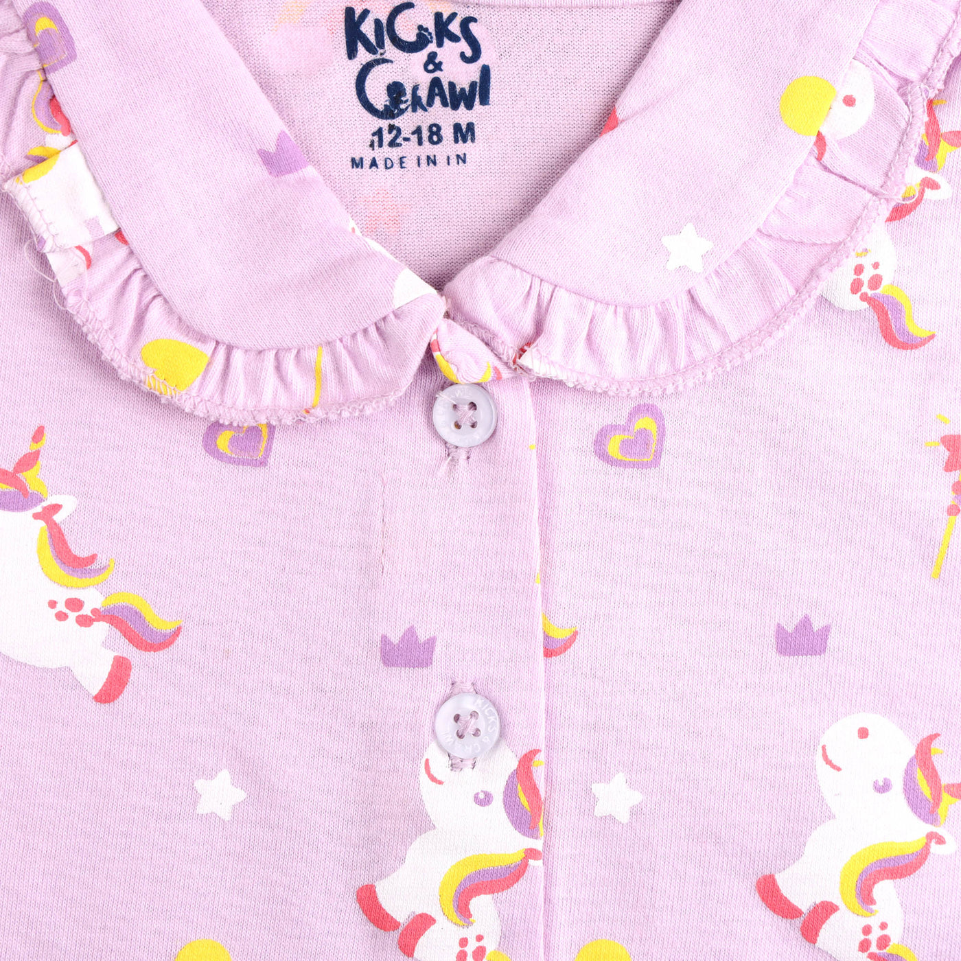 Unicorn Love Lilac Nightsuit