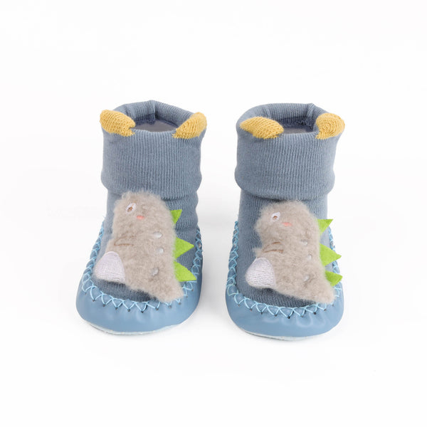Daddy's Lil Dino Booties - Blue