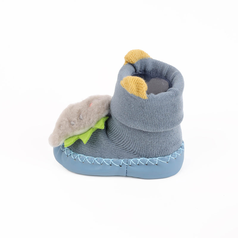 Daddy's Lil Dino Booties - Blue