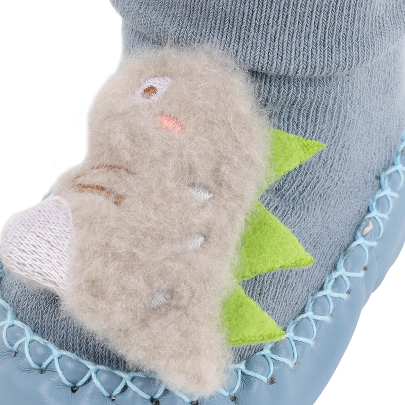 Daddy's Lil Dino Booties - Blue