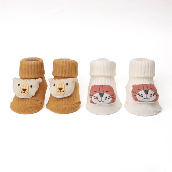 Happy Hippo 3D Socks - 2 Pack