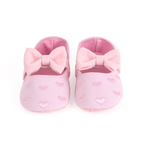 Bow & Hearts Pink Booties