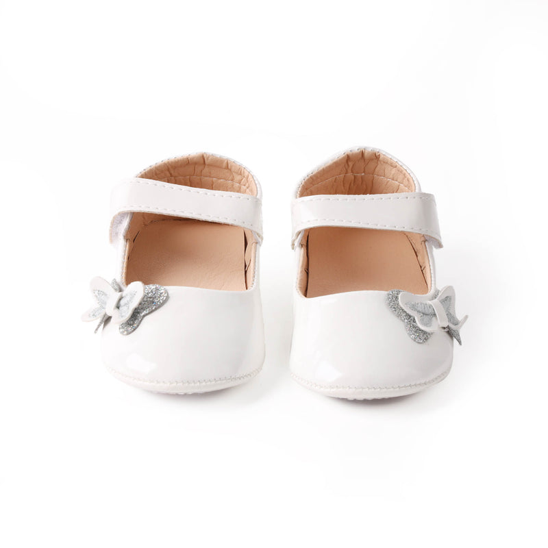 Snow Bows Baby Shoes