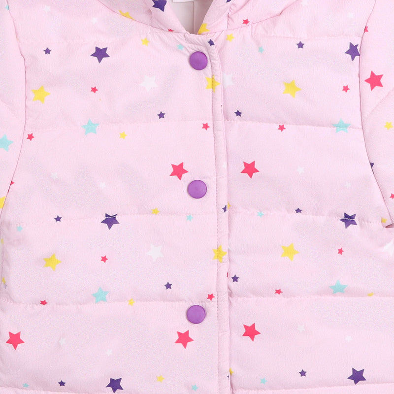Magical Stars Hooded Puffer Jacket