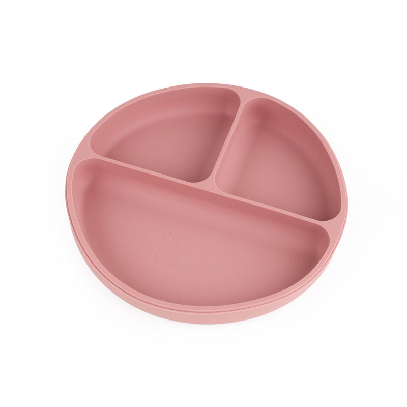 Silicone Plate & Cutlery Set - Pink