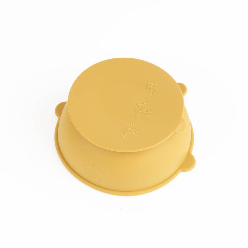 Bear Silicone Bowl & Spoon Set - Yellow