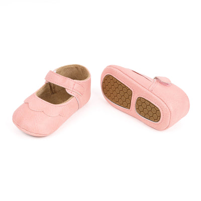 Pink Ruffle Baby Shoes