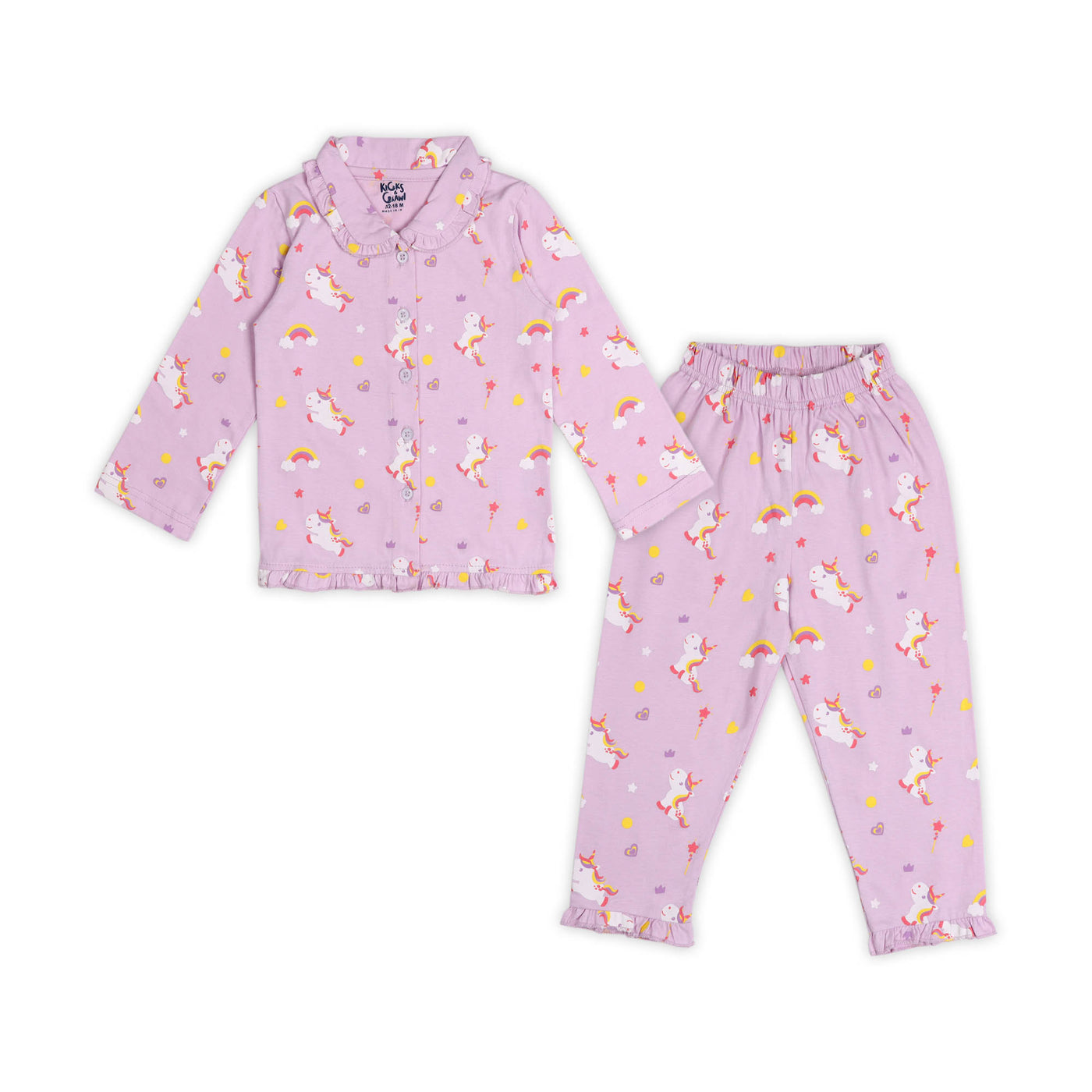 Unicorn Love Lilac Nightsuit