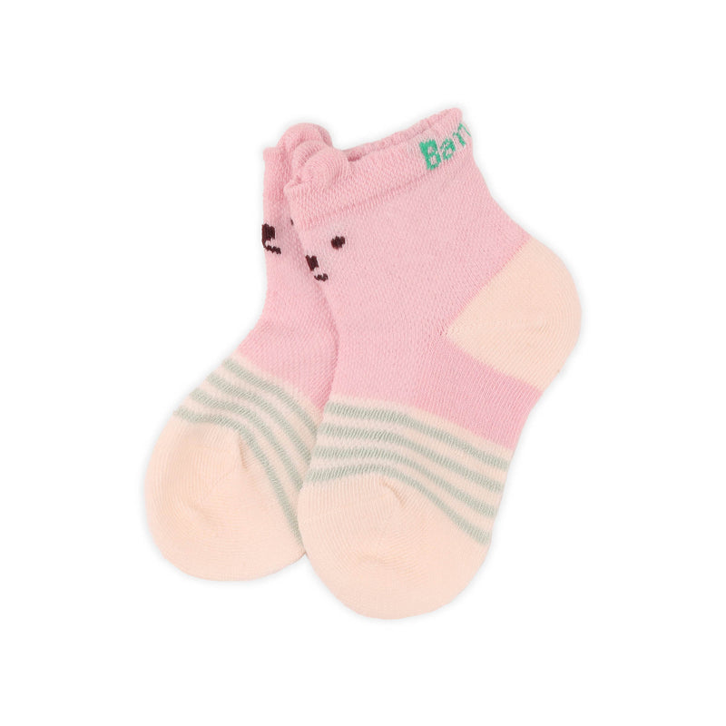 Pink Hearts Baby Socks - 3 Pack