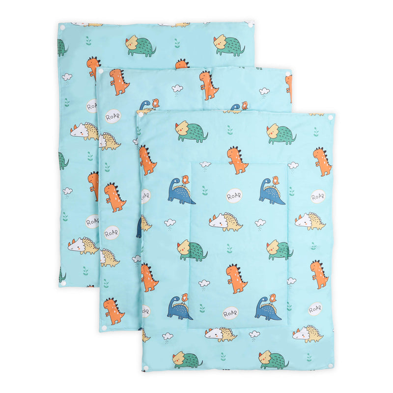 Dino Darling Baby Re-Usable Diaper Changing Mat - Pack of 3