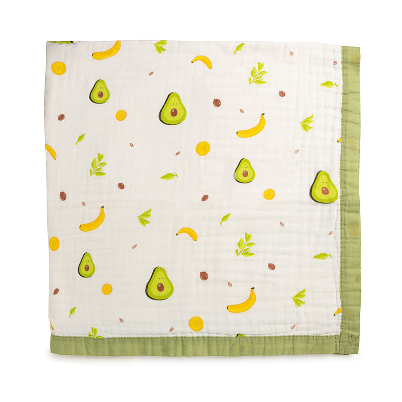 Avocuddle Quilted Muslin Blanket