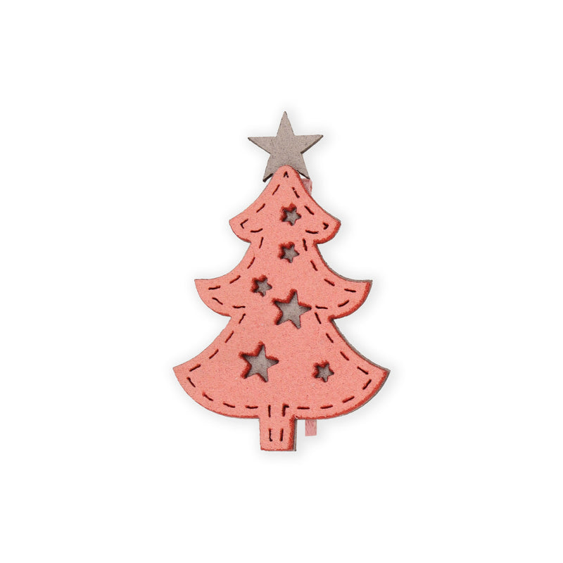 CREAM T'IS CHRISTMAS HAIRCLIPS- 3 PACK
