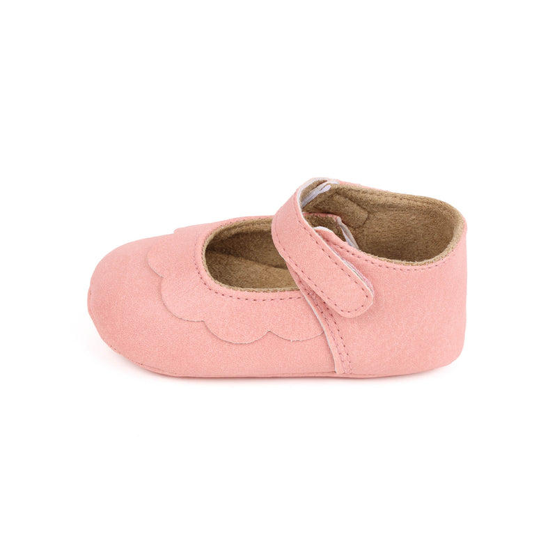 Pink Ruffle Baby Shoes