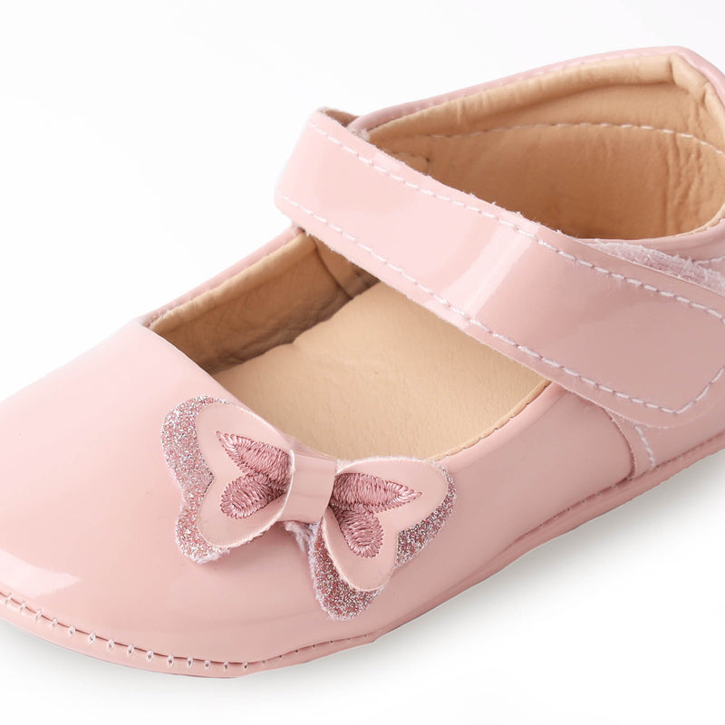 Baby Bow Shoes - Pink