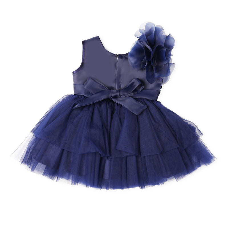 Sparkling Floral Navy Frock
