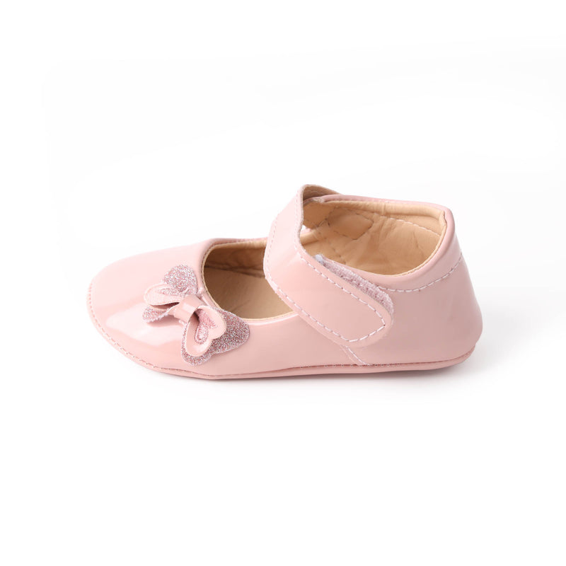 Baby Bow Shoes - Pink