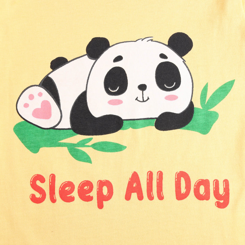 Sleepy Panda Yellow Nightsuit
