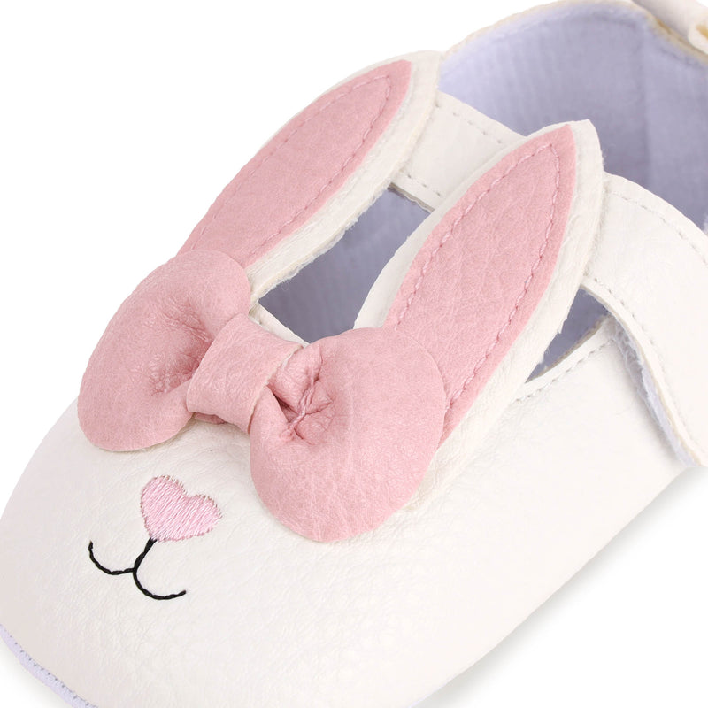 Cute Bunny Baby Shoes - White