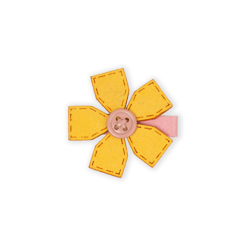 YELLOW MARY'S LITTLE LAMB HAIRCLIPS - 4 PACK