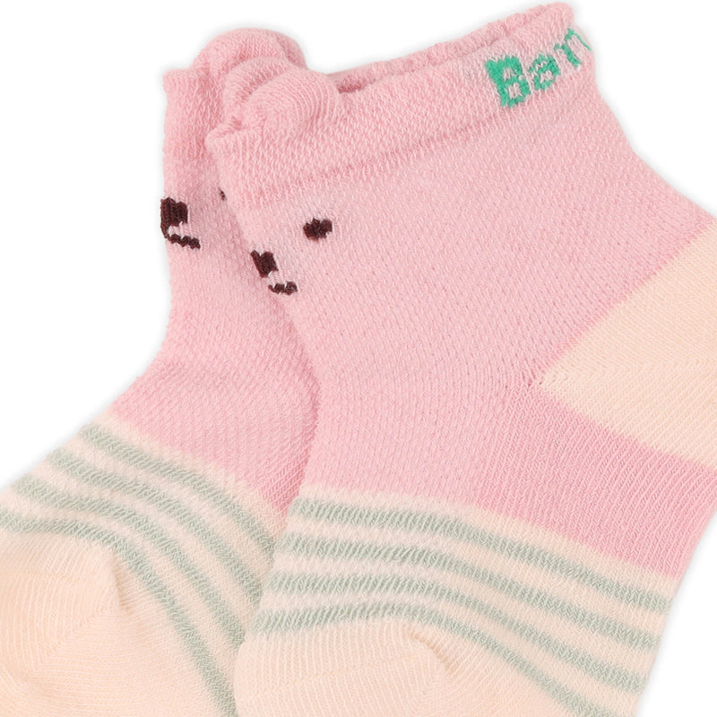 Pink Hearts Baby Socks - 3 Pack