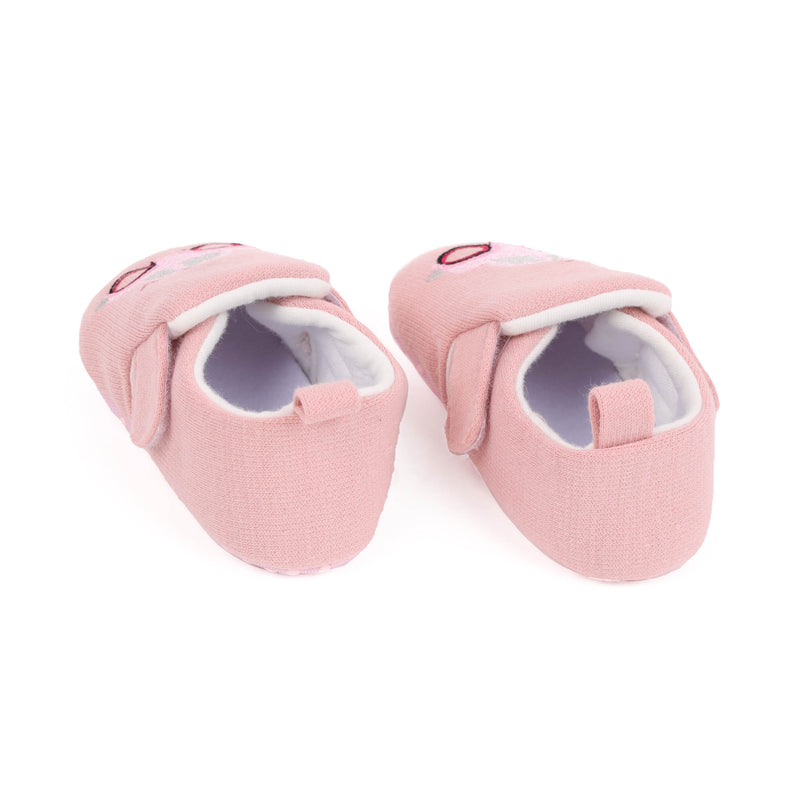 Ride Along Baby Pink Booties
