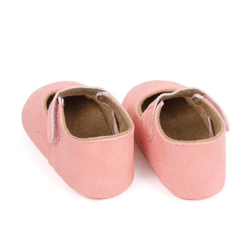 Pink Ruffle Baby Shoes